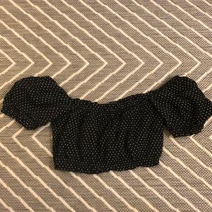 Brandy Melville polka dot crop top